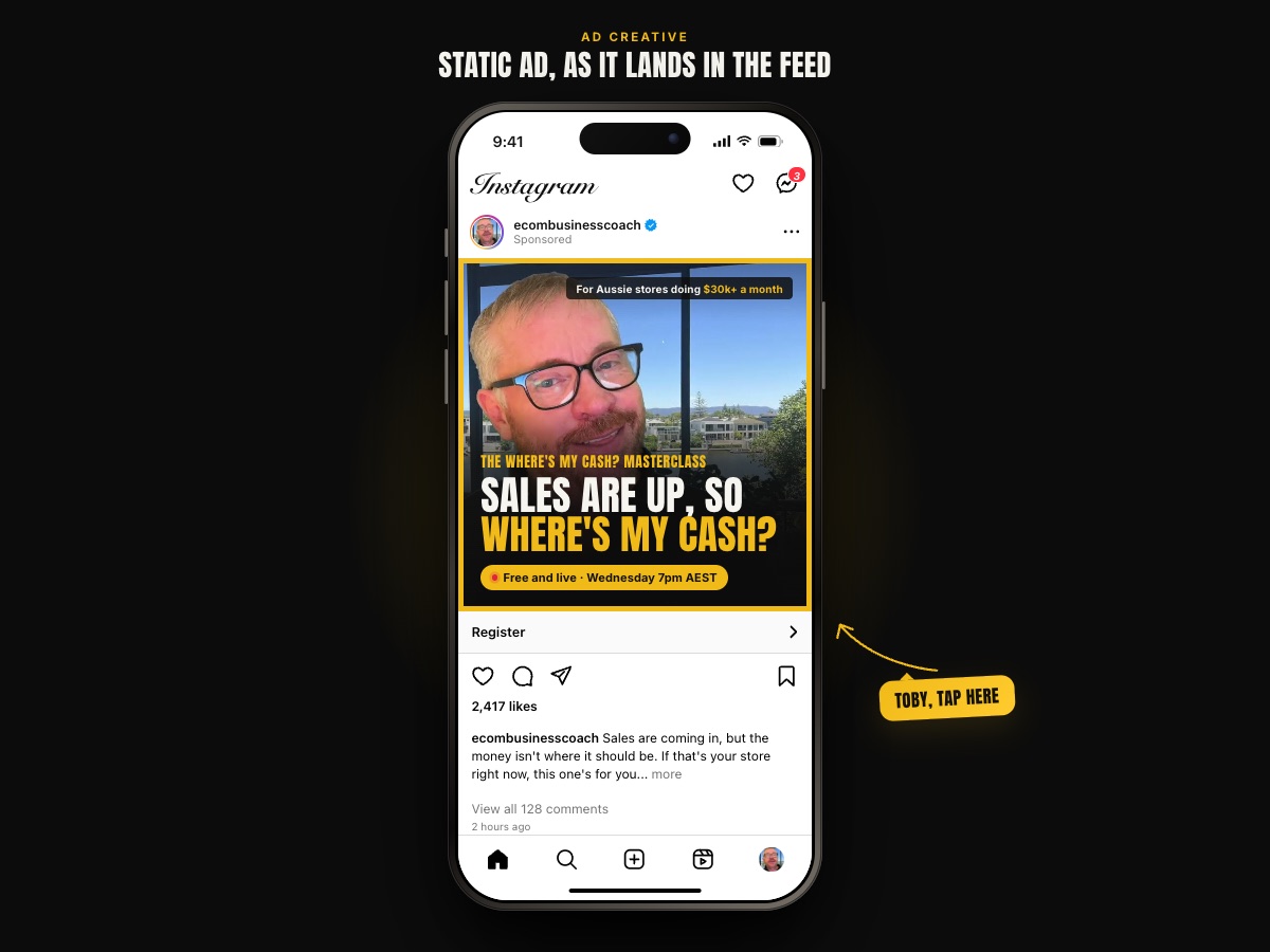 Static ad preview